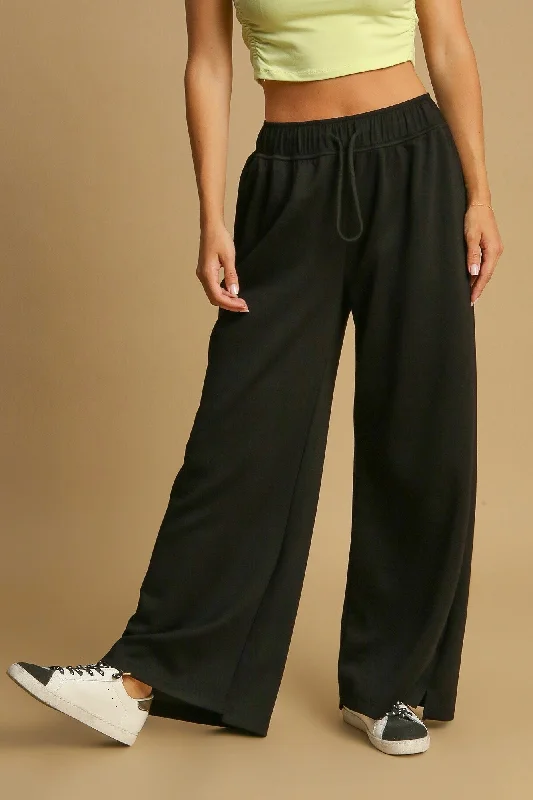 Casual Promises Black Scuba Pants