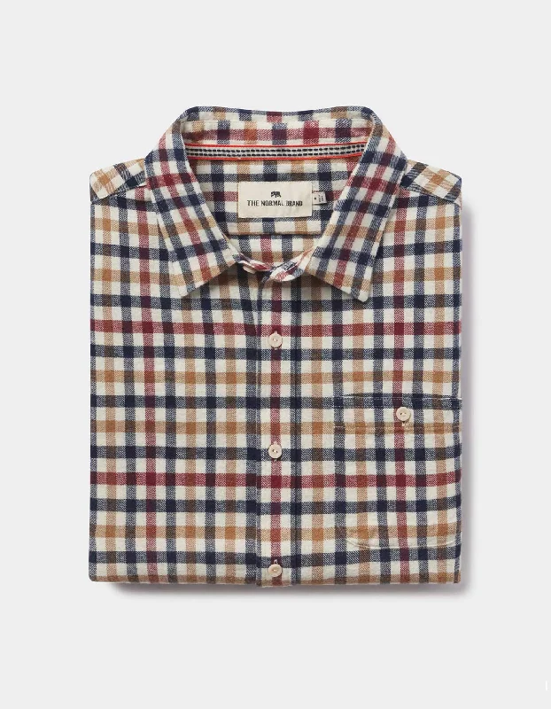 Hudson Double Brushed Flannel in Harvest Plaid