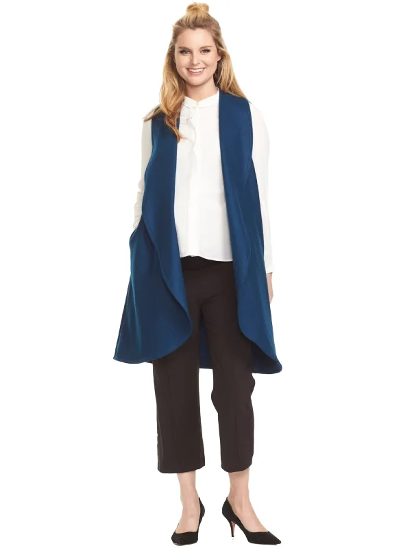 Frost Wool Maternity Vest - Marine