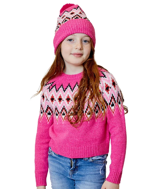 Design History Girls Beanie Pink Dream Combo