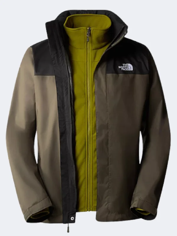 The North Face Evolve Trickclimate Ii Men Hiking Jacket Taupe Green/Sulphur