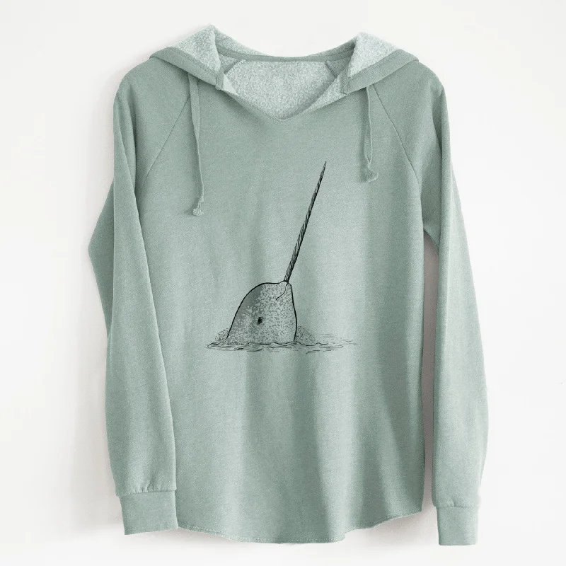 Narwhal - Monodon monoceros - Cali Wave Hooded Sweatshirt