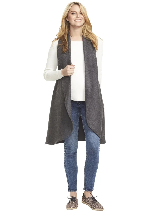 Frost Wool Maternity Vest - Grey