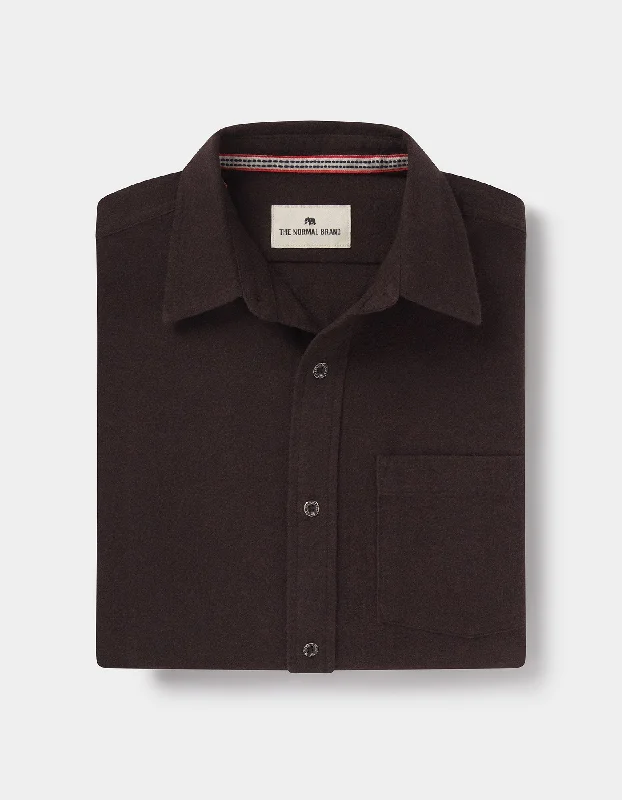 Fairbanks Chamois Button Up in Umber