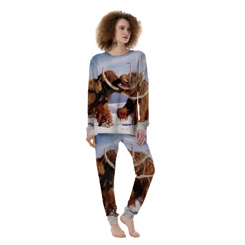 Frozen Mammoth Print Women's Pajamas