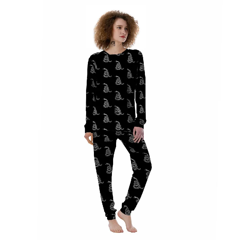 Gadsden Flag Symbol Print Pattern Women's Pajamas