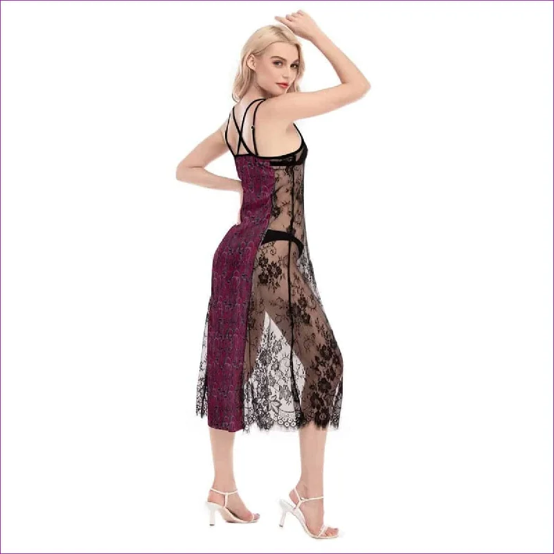 Intricately Sexy Womens Lace Cami Dress