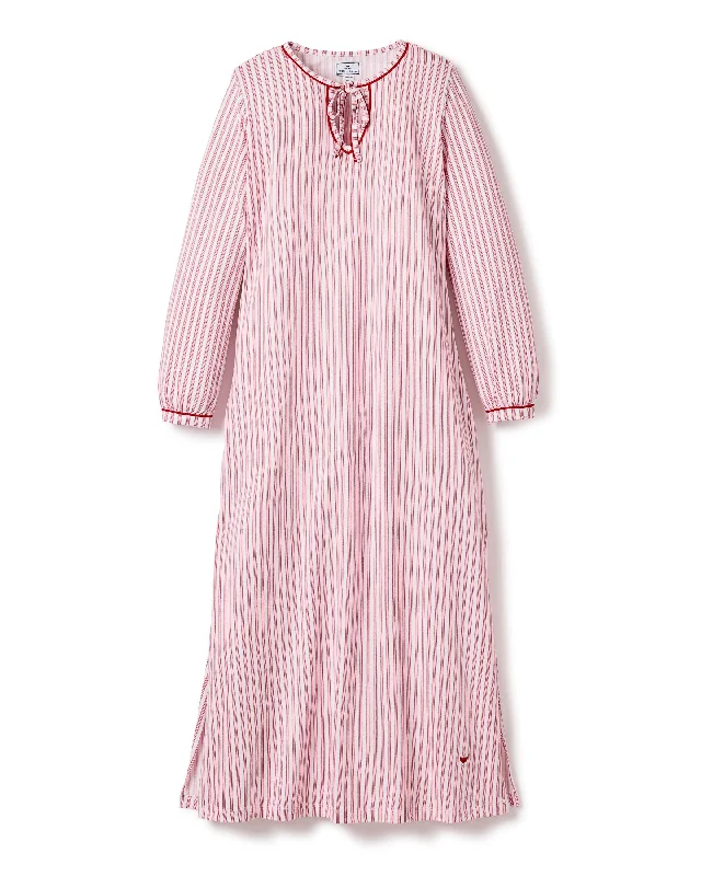 Women's Pima Harlow Nightgown | Antique Red Ticking