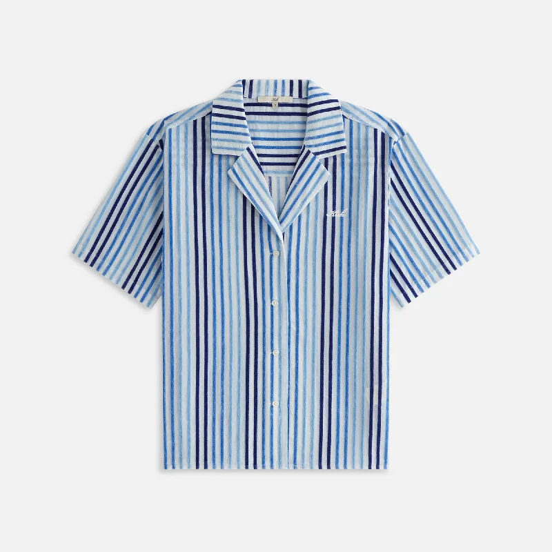 Kith Women Elena II Chenille Stripe Shirt - Cornflower