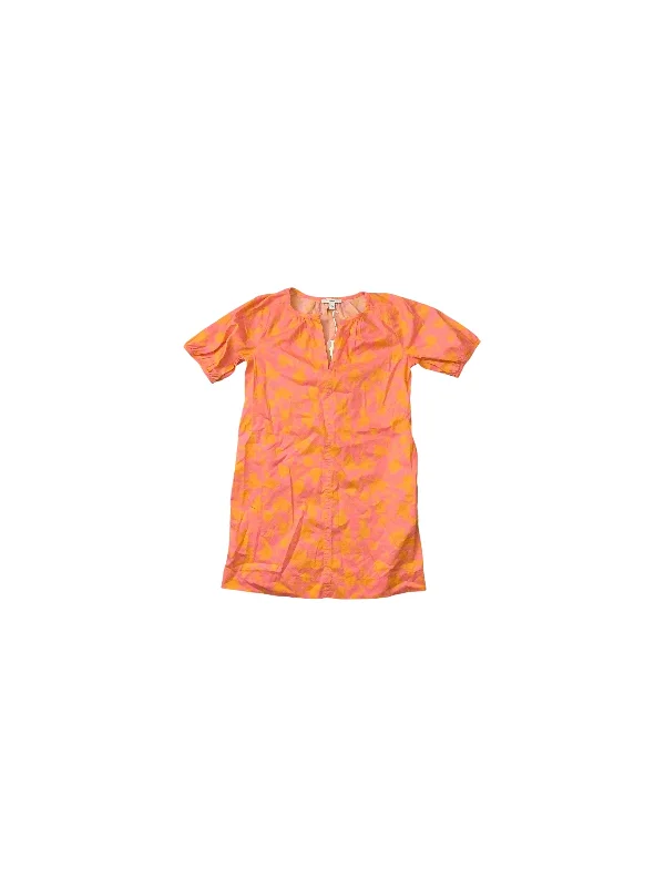 Dress Casual Midi By Free Assembly In Orange & Pink, Size: Xs