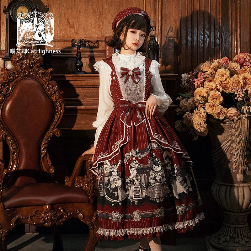 Fashionable Floral Lolita Dress With Bow