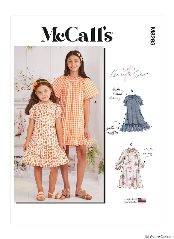 McCall's Pattern M8283 Children's & Girls' Dresses