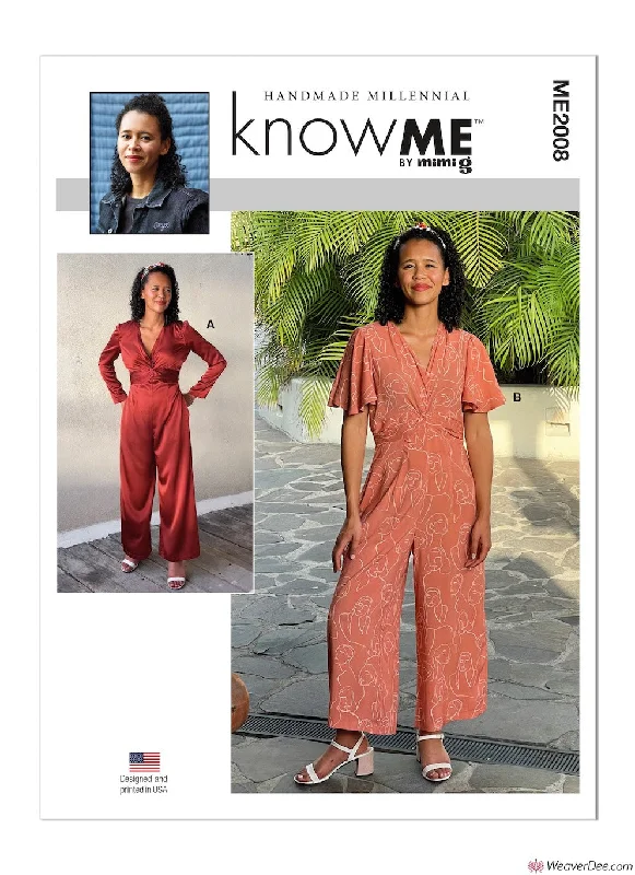 KnowMe Sewing Pattern ME2008 Jumpsuit (Misses' & Women's) - by Handmade Millennial