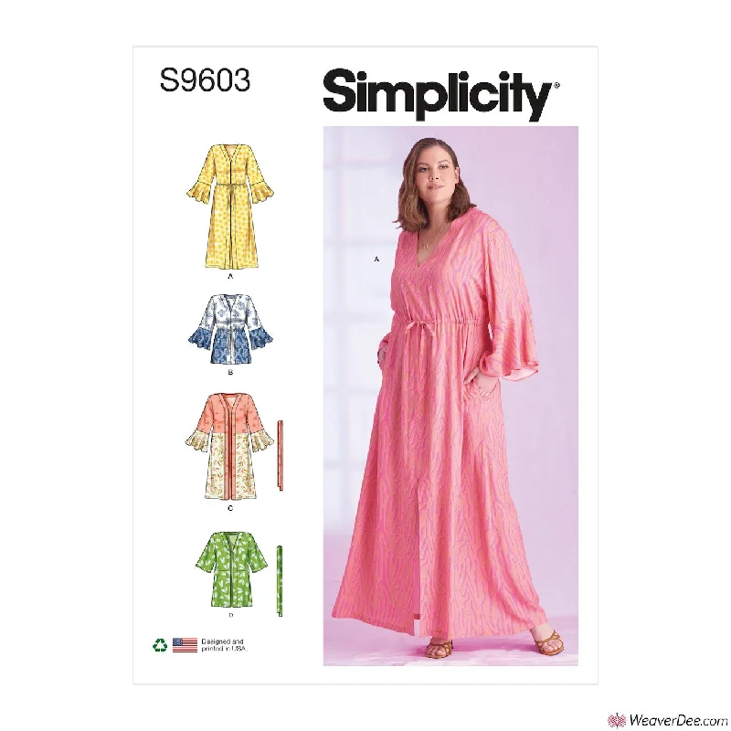 Simplicity Pattern S9603 Women's Caftans & Wraps