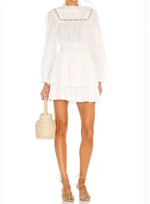 Berit Mini Dress In Ivory