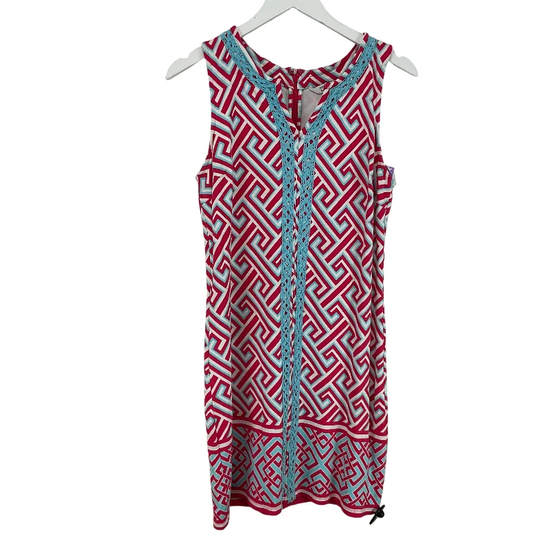 Dress Casual Midi By Crown And Ivy In Blue & Red, Size: S