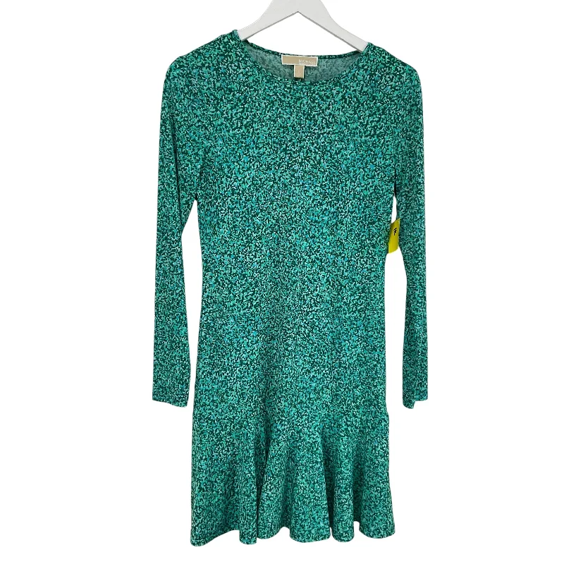 Dress Casual Midi By Michael By Michael Kors In Green, Size: S