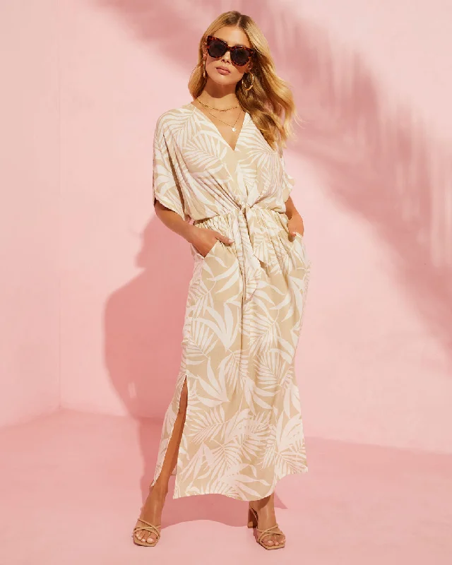 Sand And Sea Wrap Midi Dress